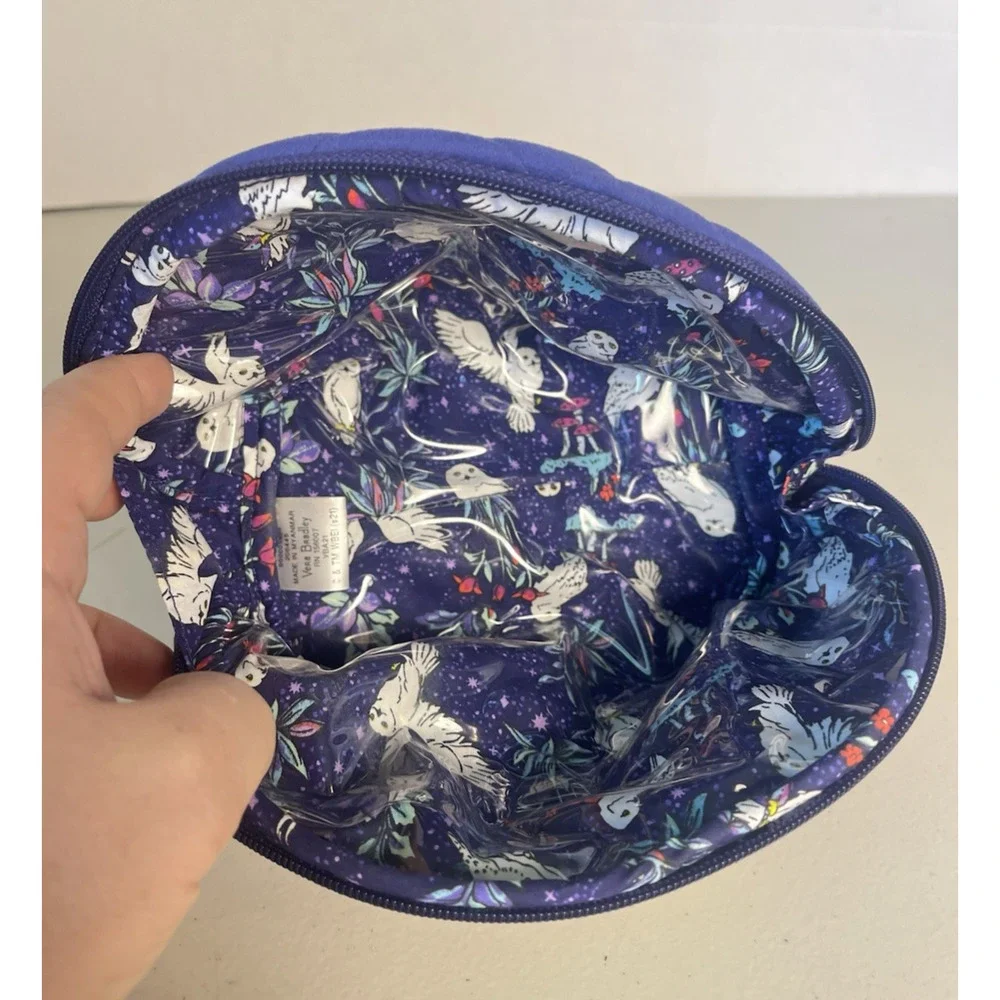 Vera Bradley HARRY POTTER FORBIDDEN FOREST Hedwig Cosmetic Clamshell Case NWOT